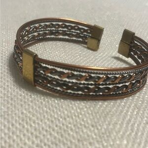 NWT Handmade Copper Bangle Cuff Bracelet Artisan Jewelry